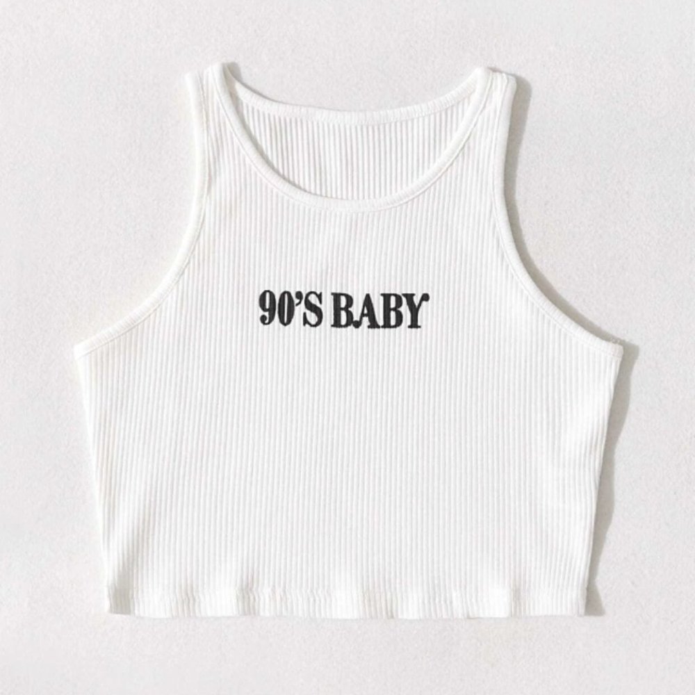 Graphic Rib Knit Tank Top - Picture 3 of 3